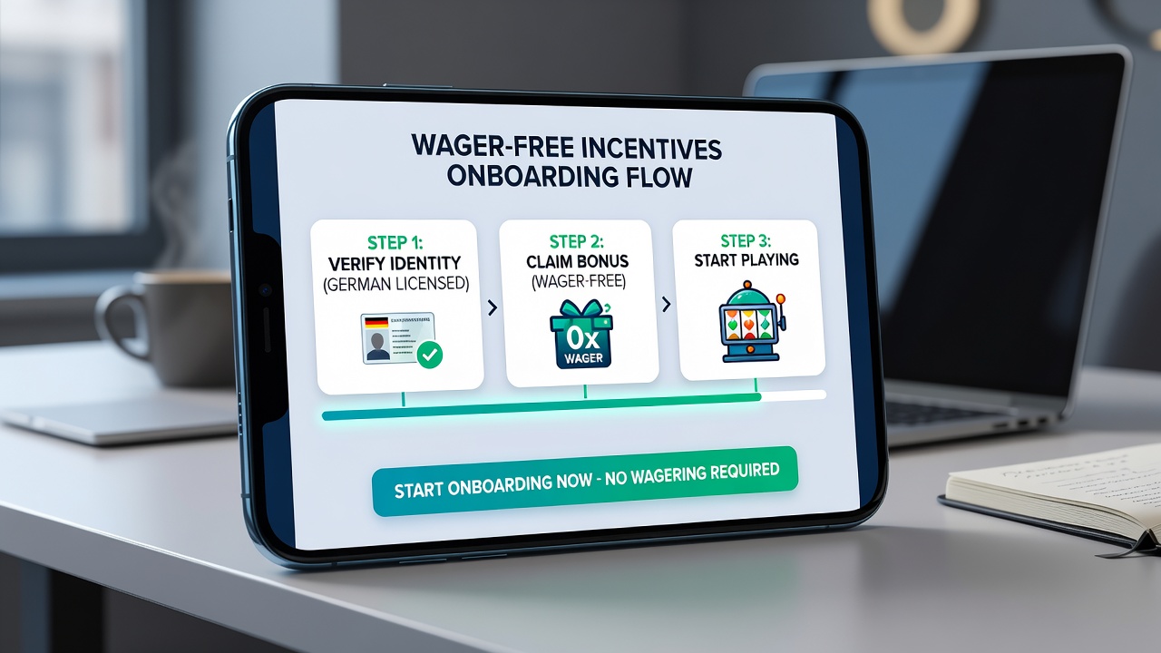 Darstellung mobiler Casino-Apps mit Fokus auf Bonusintegration und Verifizierungsschritte
